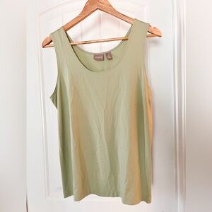 Chico's Light Green Sleeveless Tank Top Size Medium